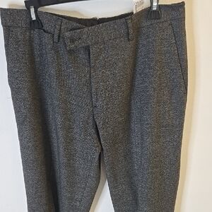 Zara Men's Charcoal Gray Dress Pants - Slim Tailored Fit